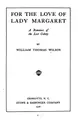 Cover image for For the Love of Lady Margaret: A Romance of the Lost Colony