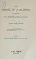 Cover image for The history of co-operation inEngland, its literature and its advocates.