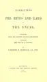 Cover image for Narratives of the rites and laws of the Yncas