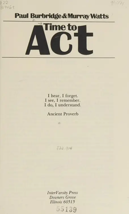 Time to act cover