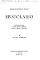 Cover image for Epistolario