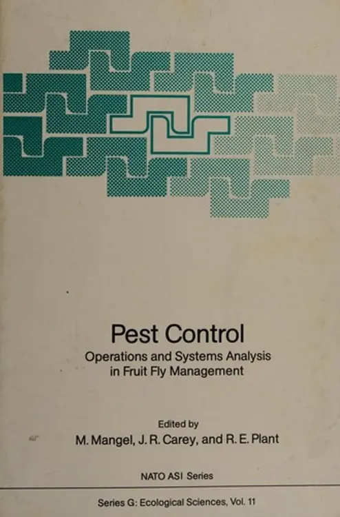 Pest control: operations and systems analysis in fruit fly management cover