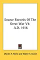 Cover image for Source Records Of The Great War V4