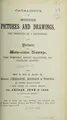 Cover image for Catalogue of modern pictures and drawings, the property of a gentleman