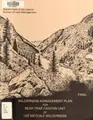 Cover image for Wilderness management plan for Bear Trap Canyon unit of Lee Metcalf Wilderness : final