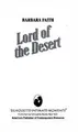 Cover image for Lord Of The Desert