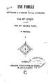 Cover image for Une famille: ouvrage à l'usage de la jeunesse