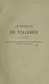 Cover image for Le marquis de Villemer