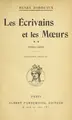 Cover image for Les e crivains et les m¿urs