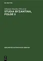 Cover image for Studia Byzantina, Folge II