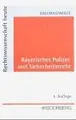Cover image for Bayerisches Polizei- und Sicherheitsrecht. Grundlagen.