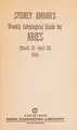 Cover image for Aries 1983