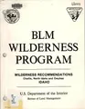 Cover image for BLM wilderness program