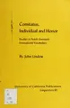Cover image for Comitatus, individual and honor