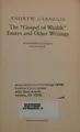 Cover image for The " gospel of wealth" essays and other writings