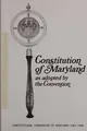Cover image for Constitution of Maryland as adopted by the convention.