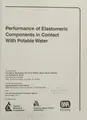 Cover image for Performance of elastomeric components in contact with potable water