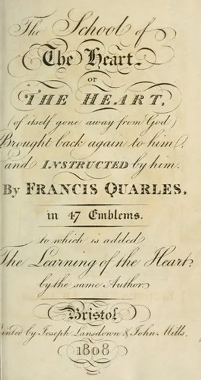 The school of the heart: or, The heart, (of itself gone away from God) brought back again to Him, and instructed by Him. cover
