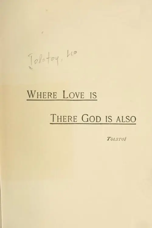Where love is, there God is also cover