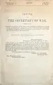 Cover image for Letter of the Secretary of War, communicating, in answer to a resolution of the Senate of the 25th instant, information in relation to the appointment of a commission in each of the slave states represented in Congress, charged to award to each loyal person, to whom a colored volunteer may owe service, a just compensation
