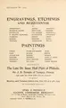 Cover image for Engravings, etchings and mezzotintos ... paintings
