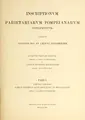 Cover image for Corpus Inscriptionum Latinarum