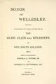 Cover image for Songs of Wellesley
