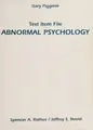 Cover image for Test item file Abnormal psychology
