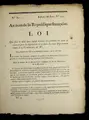 Cover image for Loi qui fixe le de lai dans lequel devront e tre produits les titres de cre ances pour la liquidation de la dette des neuf de partemens re unis le 9 vende miaire an IV