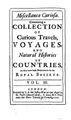Cover image for Miscellanea Curiosa: Being a Collection of Some of the Principal Phaenomena ...