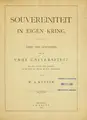 Cover image for Souvereiniteit in eigen kring