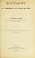 Cover image for Les lettres persanes et les archives de La Brède