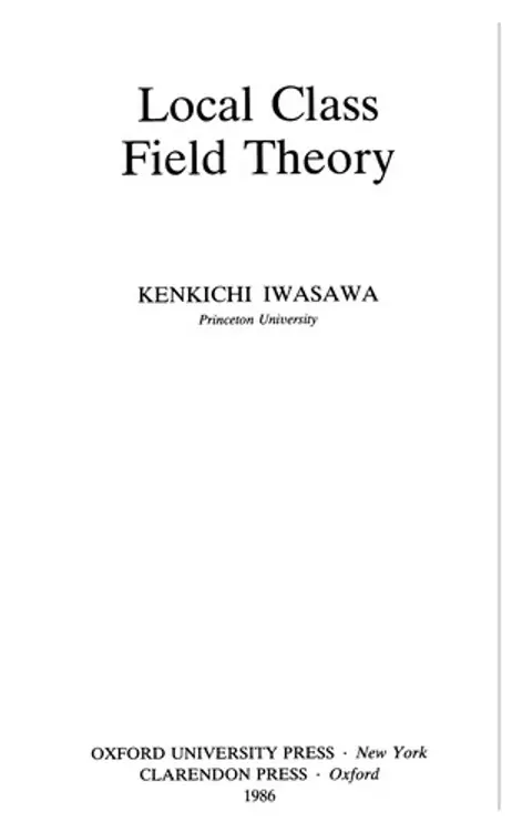 Localclass field theory cover