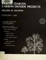 Cover image for Record of decision for Bairoil/Dakota Carbon Dioxide projects rights-of-way