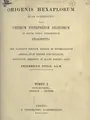 Cover image for Origenis Hexaplorum quae supersunt