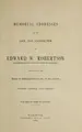 Cover image for Memorial addresses on the life and character of Edward W. Robertson (a representative from the state of Louisiana), delivered in the House of representatives and in the Senate, Fiftieth Congress, first session