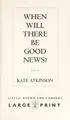 Cover image for When will there be good news?