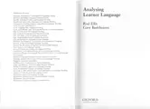 Cover image for Analysing Learner Language (Oxford Applied Linguistics)