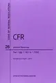 Cover image for Code of Federal Regulations, Title 26, Internal Revenue, Pt. 1 , Revised as of April 1, 2014