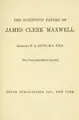 Cover image for The scientific papers of James Clerk Maxwell