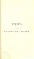 Cover image for Le©ʹons sur la philosophie chimique