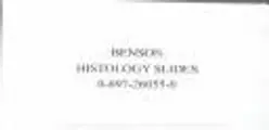 Cover image for Histology Slides