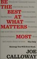 Cover image for Be the best at what matters most