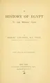 Cover image for A history of Egypt in the Middle Ages