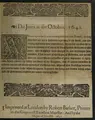 Cover image for Order of the House of Lords that all private business be put off till November 30th on account of the plague