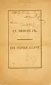 Cover image for In memoriam. Gen. Stephen Elliott.