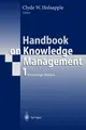 Cover image for Handbook on Knowledge Management 1