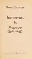 Cover image for Tomorrow Is Forevr