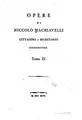 Cover image for Opere di Niccolò Machiavelli
