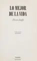 Cover image for Lo mejor de la vida